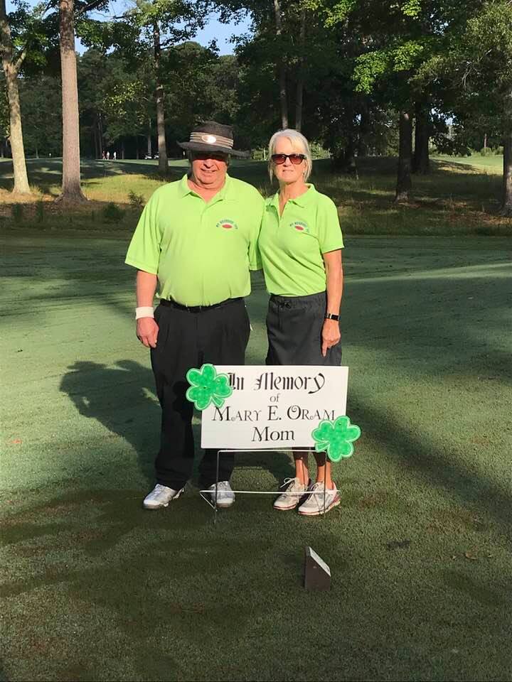 Angel Flight charity golf tournament hole sponsors In Memory of Mary E. Oram